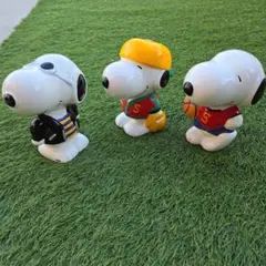スヌーピー貯金箱　3個セット