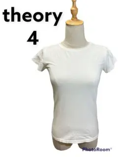 theory 半袖トップス 無地 ホワイト