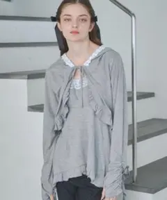 Lovilyn ラヴィリン　UVカットレースボレロパーカー