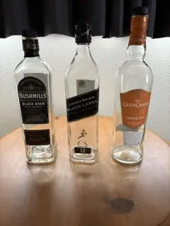 ウイスキー空き瓶3本セット