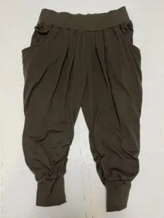 サルエルパンツ 7分丈 Mサイズ　レディース　ルームウェア下　半ズボン