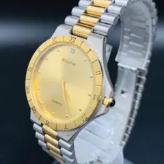 BULOVA ブローバ　腕時計　コンビ　ゴールド　シルバー　金　銀　1P