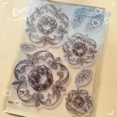 エルベーヌ　クリアスタンプ　薔薇　ローズ　ビッグサイズ