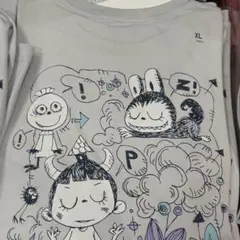 UNIQLO POPMART UT ユニクロ　ポップマート　ラブブ　グレー XL