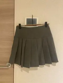 【美品】★韓国現地購入★グレープリーツスカート