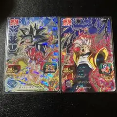スーパードラゴンボールヒーローズ　最強ジャンプ　最強覚醒パックカード2枚