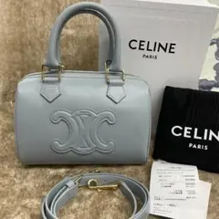 CELINE ライトブルー ショルダーバッグ