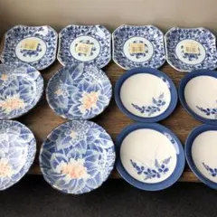 小皿　12枚　菱峰　萩窯　まとめ売り　取り皿　銘々皿　送料込み