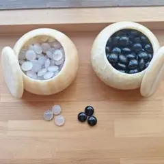 【超希少・最高級】 龍彫刻碧玉翡翠 碁笥 碁石 セット 木箱付 翡翠 瑪瑙 囲碁 file.jpg