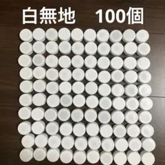 ペットボトルキャップ　白無地　100個