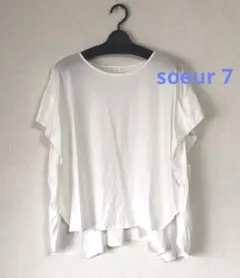新品タグ付 soeur7 オーバーサイズカットソー