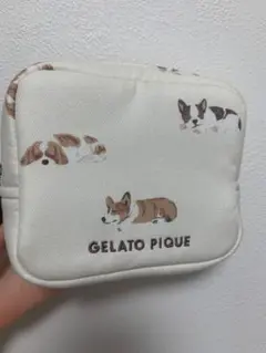 gelato piqué ジェラートピケ 犬 テッシュポーチ