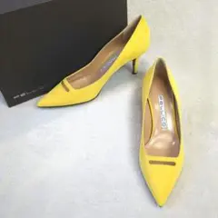 PELLICO ペリーコ アネッリ パンプス スエードレザー イエロー 37