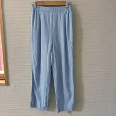 シップスエニィ★リネンミックスイージーパンツ　ライトブルー　p2502
