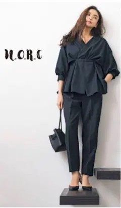 滝沢眞規子着用 norc ノーク ウエストマークカシュクールブラウス
