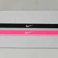 ナイキ チップ スウィッシュ スポーツ ヘッドバンド ピンク・黒1本ずつ