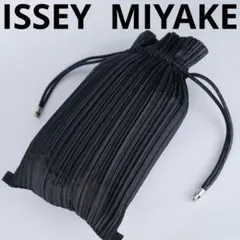 ✨新品未使用✨イッセイミヤケ　プリーツ 巾着 ポーチ 小物入れ ブラック