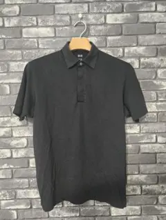 【美品】ユニクロ エアリズム DRYポロシャツ Lサイズ 黒
