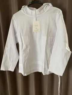 パーカーTシャツレディースブラウス　ホワイトL