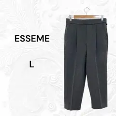 ESSEME シンプル　カジュアル　ゆったり　スラックス パンツ　L
