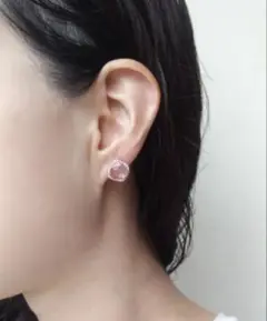 NOIR DE POUPEE Silver925 天然石スタッドピアス