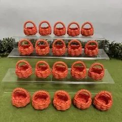 【期間限定】ミニチュアかご　オレンジ20個