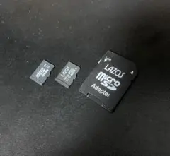 ジャンク micro SDHC 32GB 2枚セット 変換アダプタ Lazos