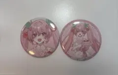 桜ミク ロフト 缶バッジ　2点セット
