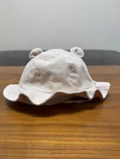 くま耳付きコットン帽子　フタフタ　48cm