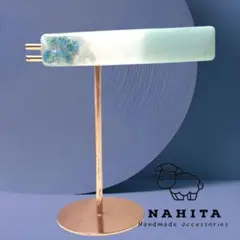 ＼ハンドメイド／ レジン ヘアクリップ ドライフラワー くすみ NAHITA