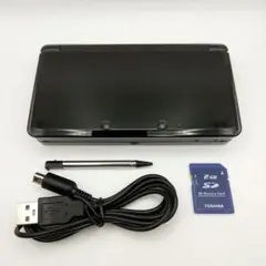 【動作品】Nintendo 3DS本体 コスモブラック(付属品あり)