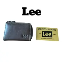【美品】Lee ブラウン コインケース　レザー調