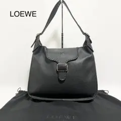 美品♪ LOEWE ロエベ グラナダ レザー ショルダー バッグ 黒 ブラック