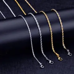 n41【新品☆送料込み】☆ネックレスチェーン☆幅2.4mm 長さ50cm 8
