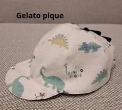 【美品】ジェラートピケ　ベビー　恐竜　キャップ