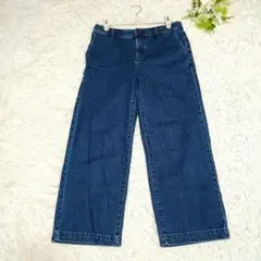 無印良品/良品計画/ワイドデニム/L/ワイドパンツ/気持ちストレッチ性あり