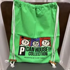 雪だるま柄　巾着リュック