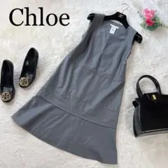美品✨️クロエ Chloe ワンピース シルク ウール フランス製 S