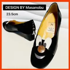 【希少】Masanobu キャラ顔パンプス V107 23.5 レザー スエード