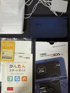 New Nintendo 3DS LL メタリックブルー 箱あり【ジャンク品】
