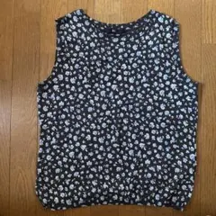 45R ニットタンクトップ 小花柄
