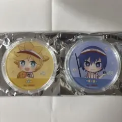 ラウンドワン　桜ミクアクリルコースター　鏡音レン&KAITOセット