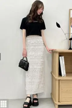 GRL フリルティアードタイトスカート pm408