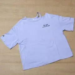 GU GIRLS　半袖肩デザインTシャツ　Lサイズ160cm