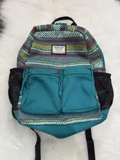 Burton バックパック 青と多色ストライプ