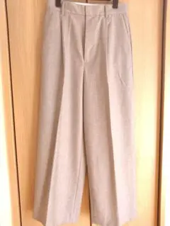 DRESSTERIORドレステリアウールグレーワイドパンツ