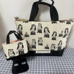 トートバッグ&バッグチャーム　ハンドメイド（福を呼ぶシリーズ）