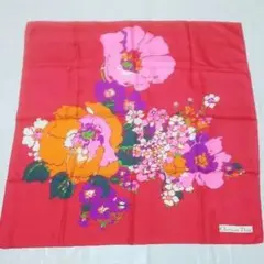 Christian Dior クリスチャンディオール 花柄 スカーフ