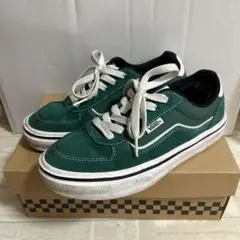 VANS V3858 SC グリーンスニーカー US5 石原慎也