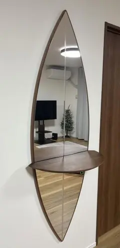 ポラダ porada SURF2 MIRROR ACTUS ポラダ PORADA SURF2 棚付きミラー ACTUS - メルカリ